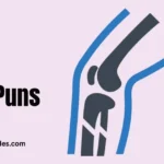 An informative graphic explaining knee puns, their meaning, and how they function in humor and language.