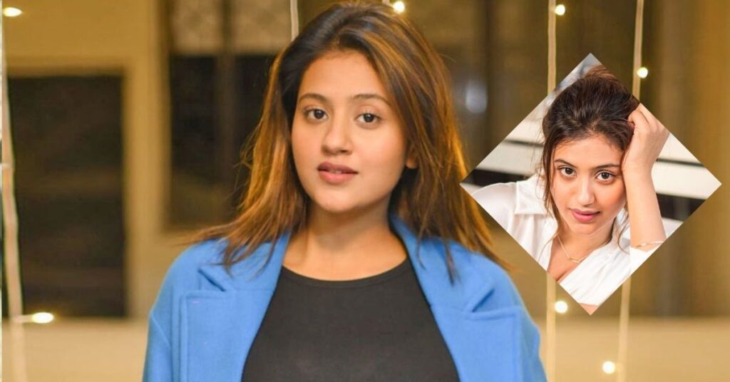 A photo of Anjali Arora highlighting her height, body type, and overall physical appearance, showing her slim figure and striking beauty.