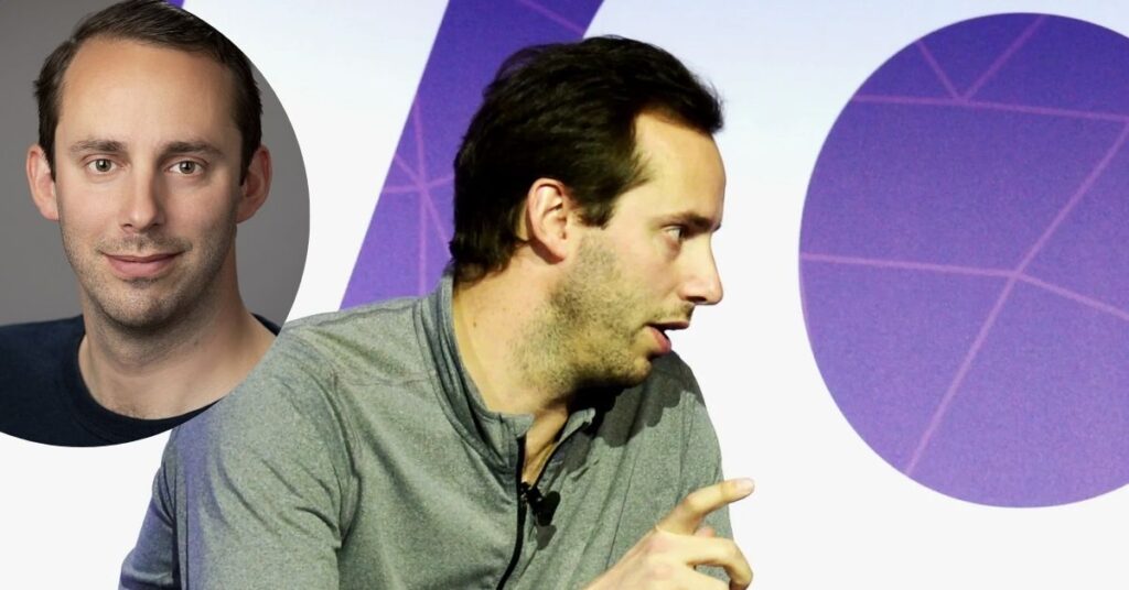 Anthony Levandowski at a tech event discussing autonomous vehicle innovation, key to his early net worth rise