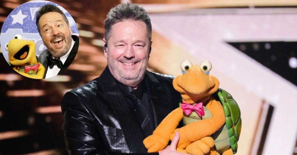 A smiling Terry Fator during a backstage interview, discussing his career milestones, ethnicity, and financial success in 2025