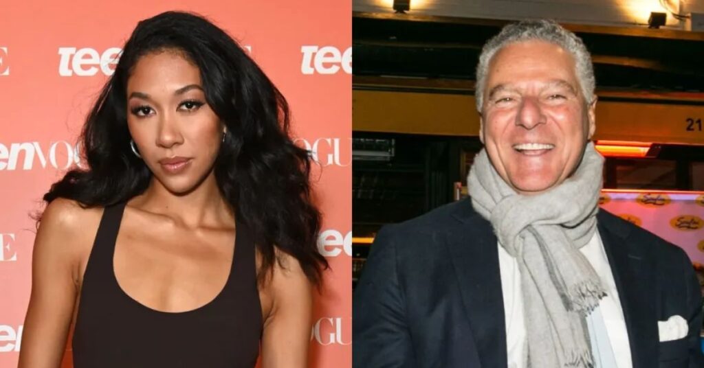 St. Barts vacation photo of Vittorio Assaf and Aoki Lee Simmons dining beachside