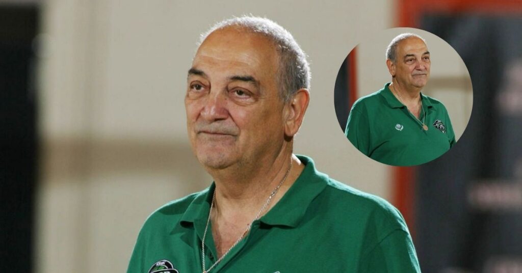 Sonny Vaccaro at a Nike event, showcasing his contributions to sports marketing and the success of Michael Jordan's Air Jordan deal